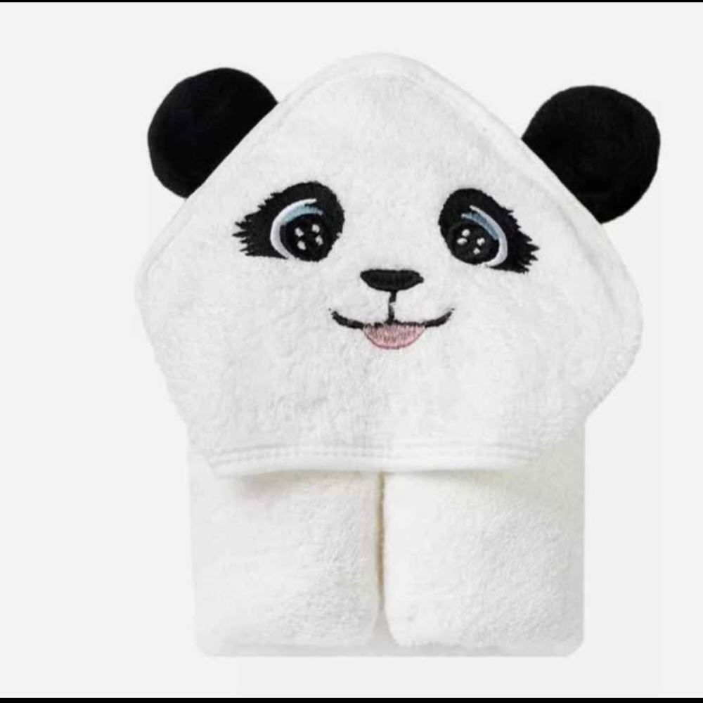 BNWT Soft Organic Bamboo Fiber Hooded Towel For Babies And Toddlers